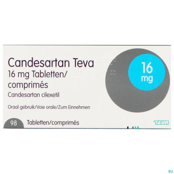 Candesartan teva tabl 98 x 16 mg