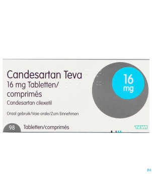 Candesartan teva tabl 98 x 16 mg