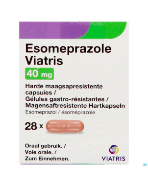 Esomeprazole viatris 40mg caps 28