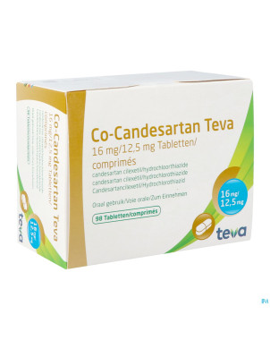 Co candesartan teva 16mg/12,5mg comp 98