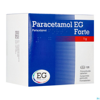 Paracetamol eg forte 1g comp pell 120