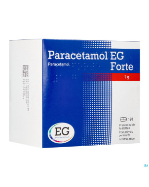 Paracetamol eg forte 1g comp pell 120