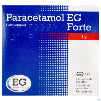 Paracetamol eg forte 1g comp pell 120