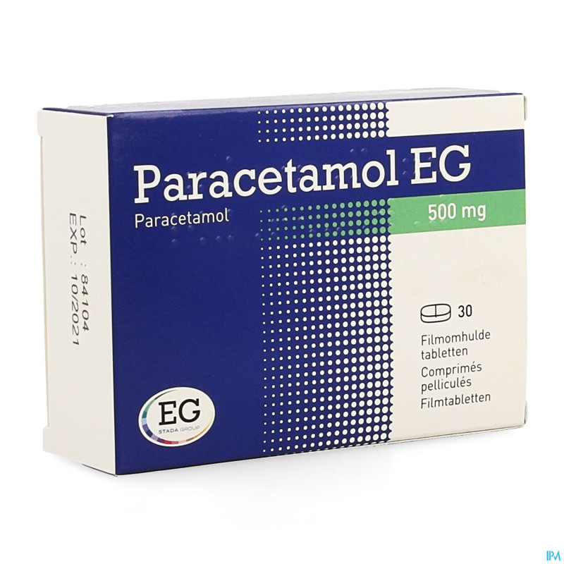 Paracetamol eg  500 mg comp pell  30