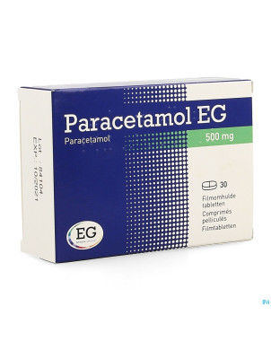 Paracetamol eg  500 mg comp pell  30