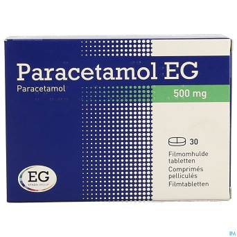 Paracetamol eg  500 mg comp pell  30