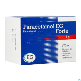 Paracetamol eg forte 1g comp pell  60