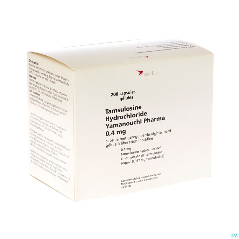 Tamsulosine astellas pi pharma caps 200x0,4mg pip