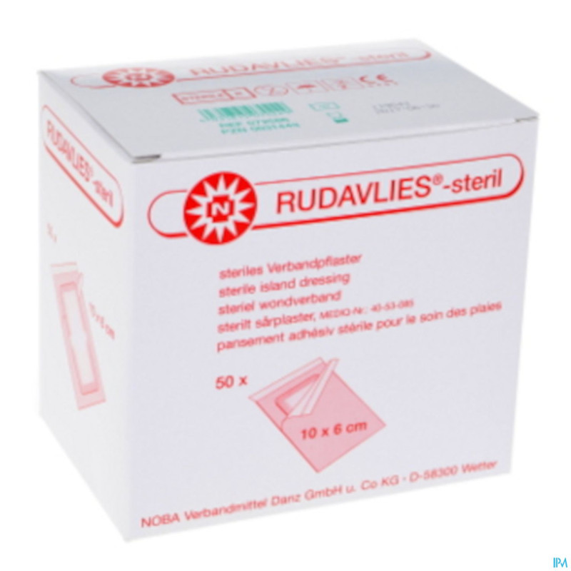 Noba rudavlies pans sterile    6cmx 7cm 50 9280452