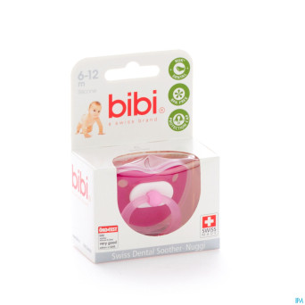 Bibi sucette uni color fuchsia 6mois new