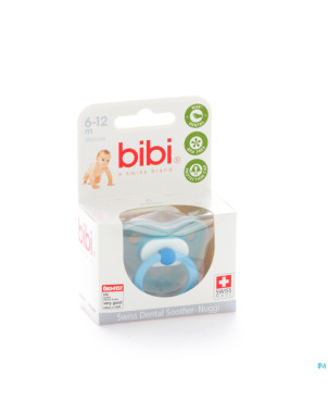 Bibi sucette uni color turquoise 6mois new