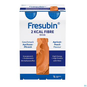 Fresubin 2 kcal fibre drink peche-abricot 4x200ml