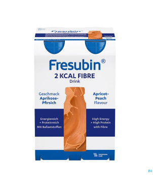 Fresubin 2 kcal fibre drink peche-abricot 4x200ml