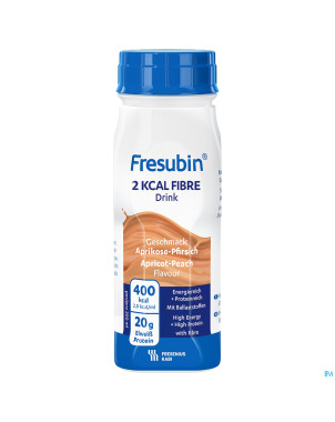Fresubin 2 kcal fibre drink peche-abricot 4x200ml