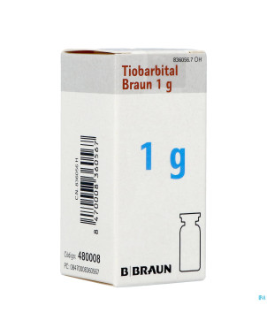 Tiobarbital braun 1 g poudre pr sol inj 1x1,0g