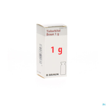 Tiobarbital braun 1 g poudre pr sol inj 1x1,0g