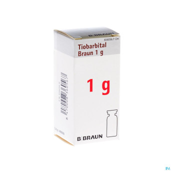 Tiobarbital braun 1 g poudre pr sol inj 1x1,0g