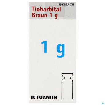 Tiobarbital braun 1 g poudre pr sol inj 1x1,0g
