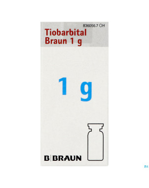 Tiobarbital braun 1 g poudre pr sol inj 1x1,0g