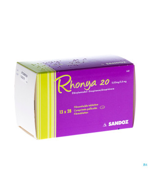 Rhonya 20 0,02 mg/3,0 mg sandoz comp pell 13 x 28