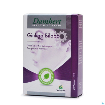 Damhert ginko biloba-memoire v-caps 30