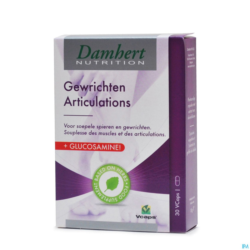 Damhert articulation glucosamine v-caps 30