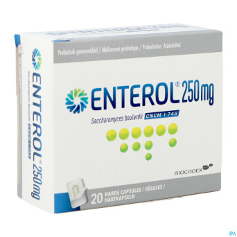 Enterol 250 mg caps harde dur s/blister 20x250mg