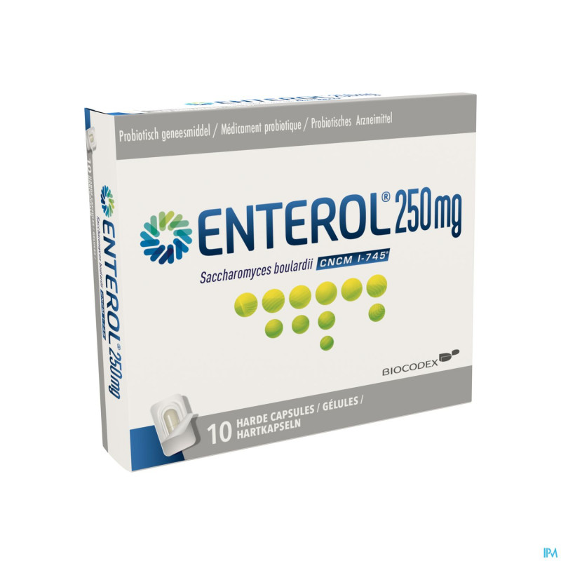 Enterol 250 mg caps harde dur s/blister 10x250mg