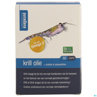 Purasana eko huile de krill blister    caps 60