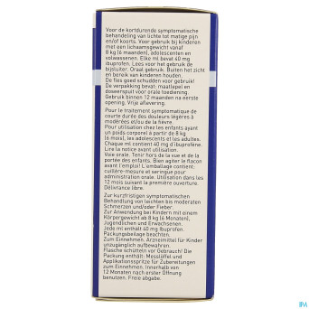 Ibuprofen eg 40 mg/ml susp buvable 100 ml