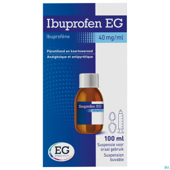 Ibuprofen eg 40 mg/ml susp buvable 100 ml