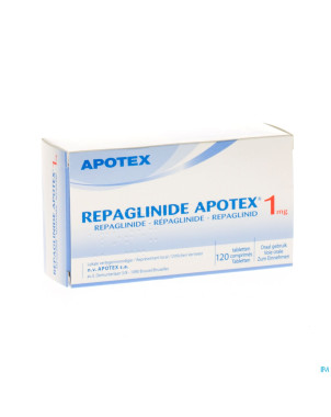 Repaglinide apotex 1,0 mg comp 120
