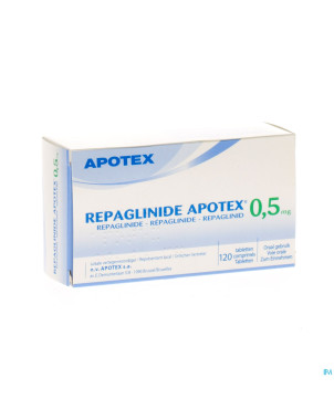 Repaglinide apotex 0,5 mg comp 120