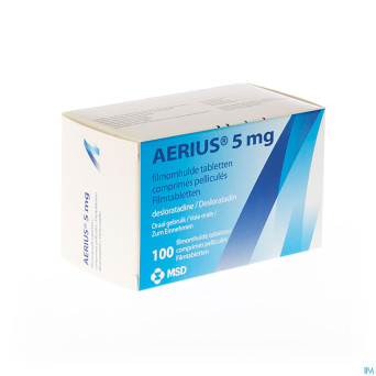 Aerius 5 mg comp pell 100 x 5 mg