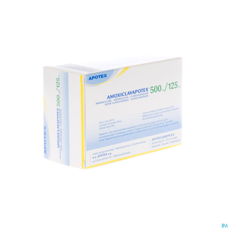 Amoxiclavapotex 500mg/125mg comp 16