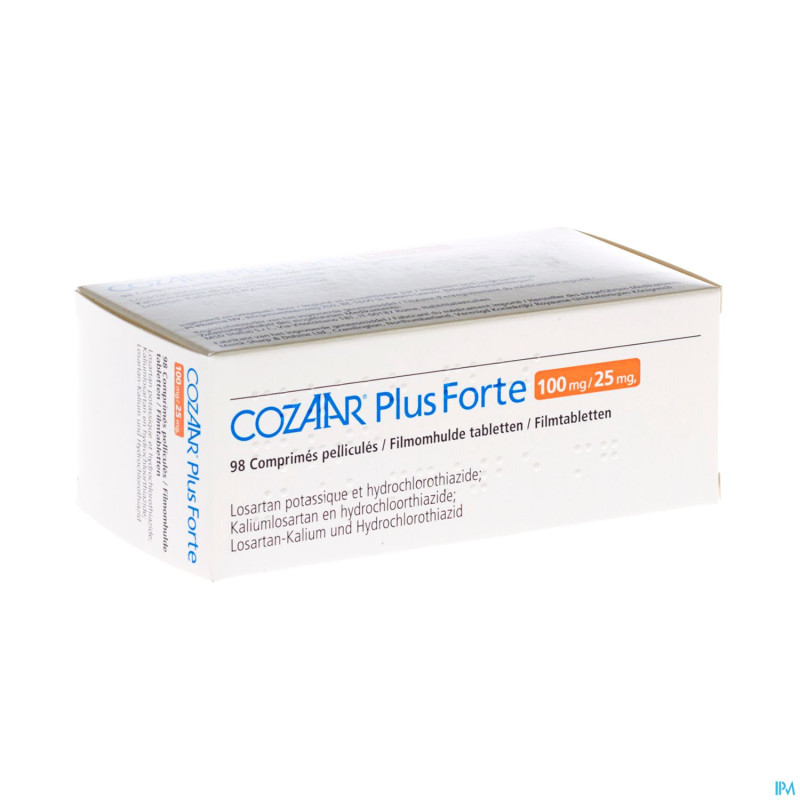 Cozaar plus pi pharma comp 98 x 100 mg/25 mg pip