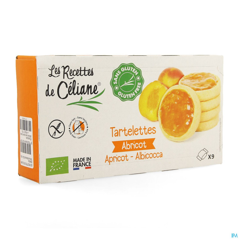 Celiane tartelettes abricot s/glut.bio   165g 4594