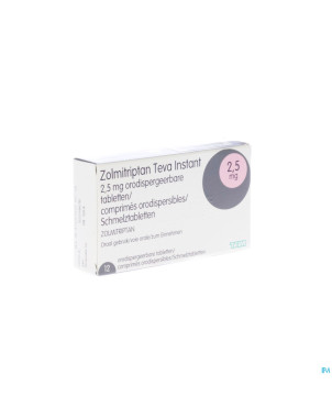 Zolmitriptan instant teva 2,5 mg comp orodisp 12
