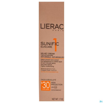 Lierac sunific 1 ip30 cr a/ride-tache visage  50ml