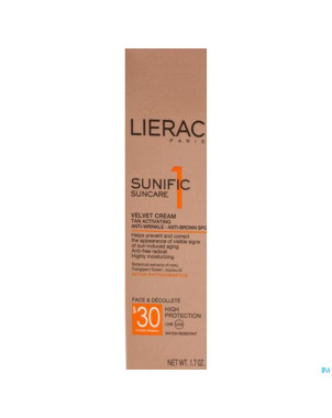Lierac sunific 1 ip30 cr a/ride-tache visage  50ml