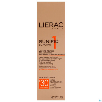 Lierac sunific 1 ip30 cr a/ride-tache visage  50ml