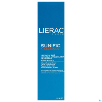 Lierac sunific apres sol lait vis.corps tube 125ml