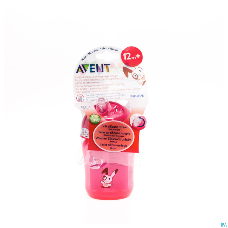 Avent gobelet avec paille sport 260ml