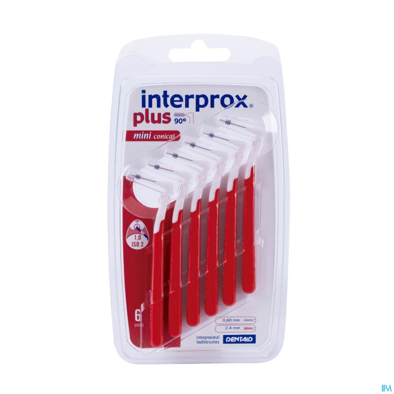 Interprox plus mini conique rouge interd.   6 1360