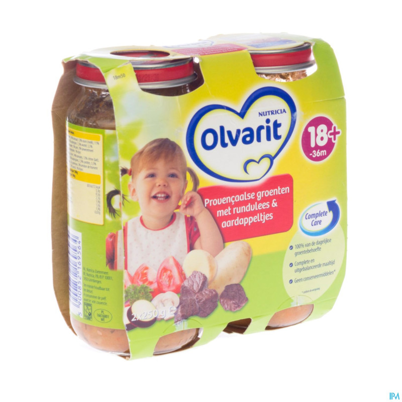 Olvarit legumes provencales boeuf&pdt 2x250g