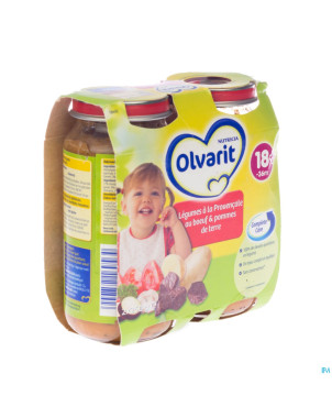 Olvarit legumes provencales boeuf&pdt 2x250g
