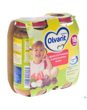 Olvarit legumes provencales boeuf&pdt 2x250g
