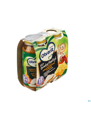 Olvarit filet dinde pates et tomates 2x250g