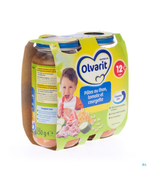 Olvarit pates au thon tomate et courgette 2x250g