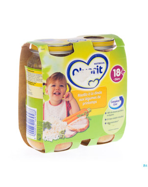 Olvarit risotto dinde legumes printemps 2x250g